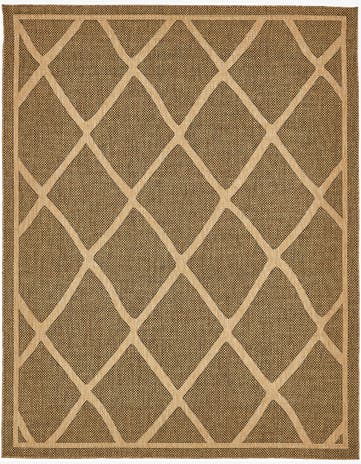 9' x 12' Easy-Clean Trellis Indoor / Outdoor Rug