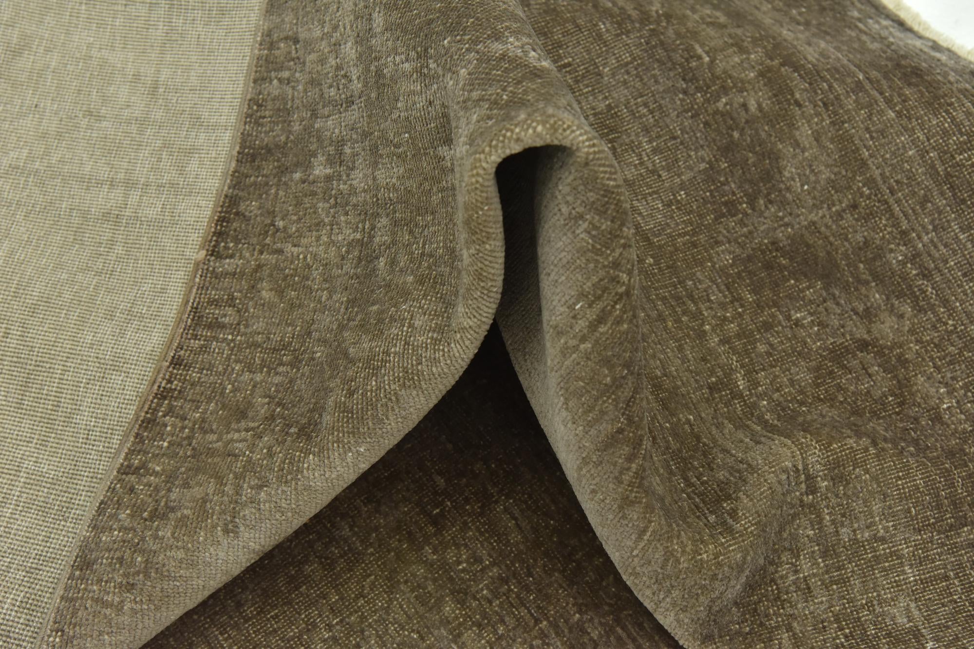 6' 1 x 9' 3 Hand Knotted Over-Dyed Ziegler Wool Rug