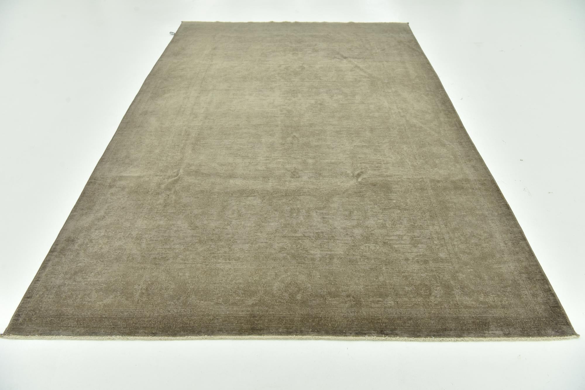 6' 1 x 9' 3 Hand Knotted Over-Dyed Ziegler Wool Rug