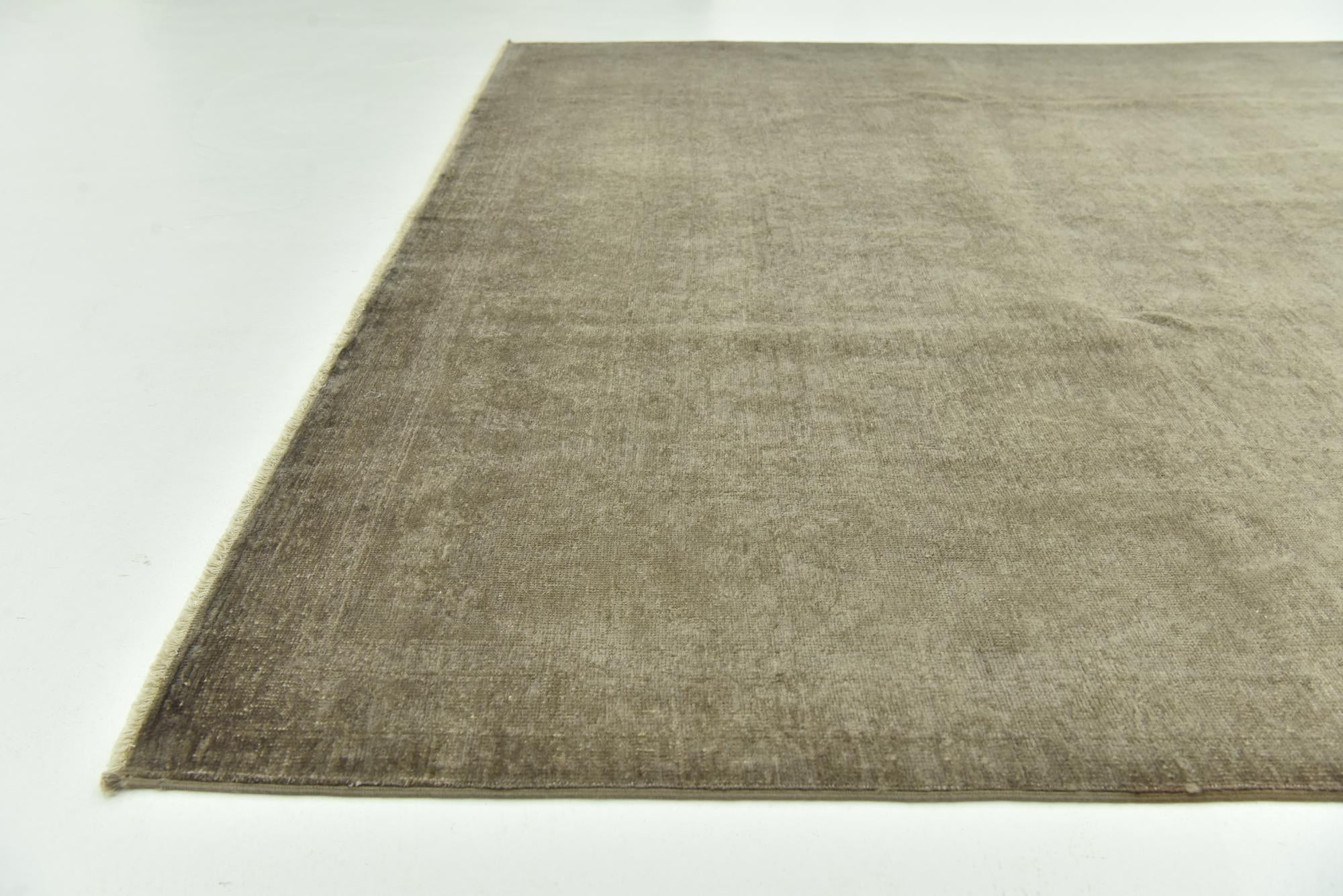 6' 1 x 9' 3 Hand Knotted Over-Dyed Ziegler Wool Rug