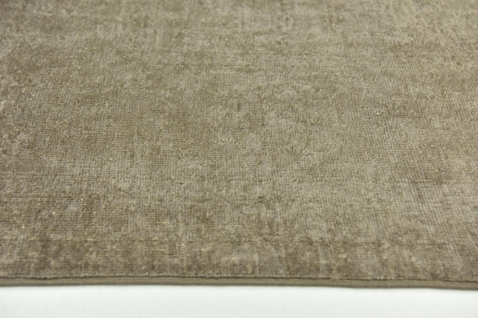 6' 1 x 9' 3 Hand Knotted Over-Dyed Ziegler Wool Rug
