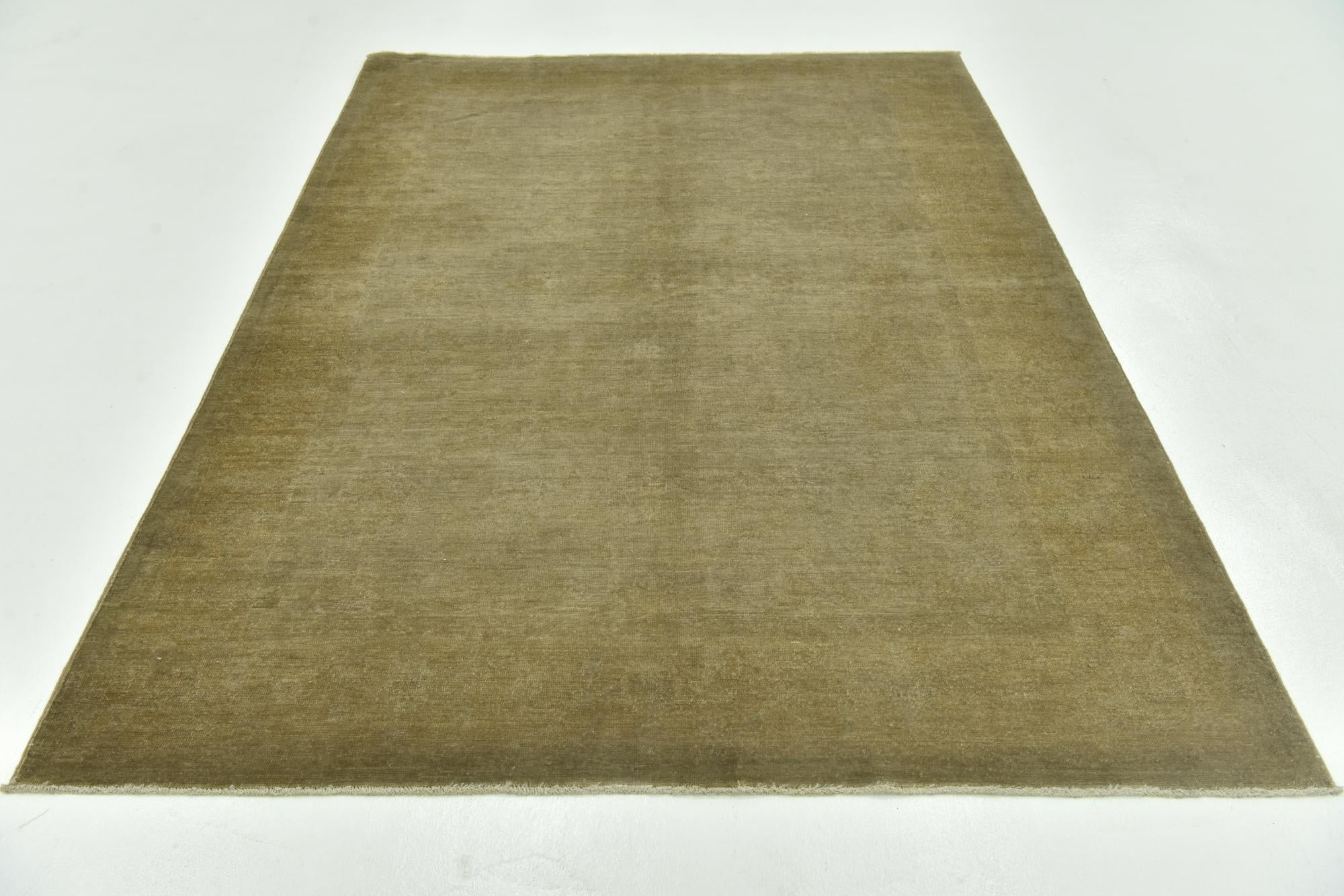 5' 6 x 8' Hand Knotted Over-Dyed Ziegler Rug