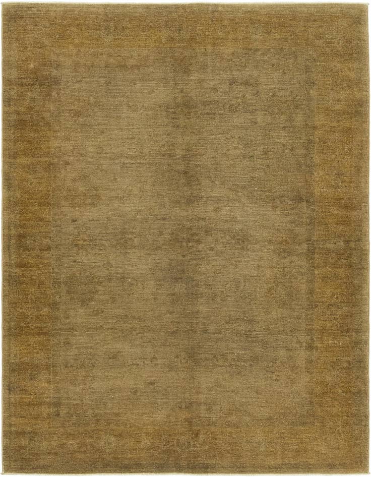 Detail image of 5' 6 x 8' Hand Knotted Over-Dyed Ziegler Rug