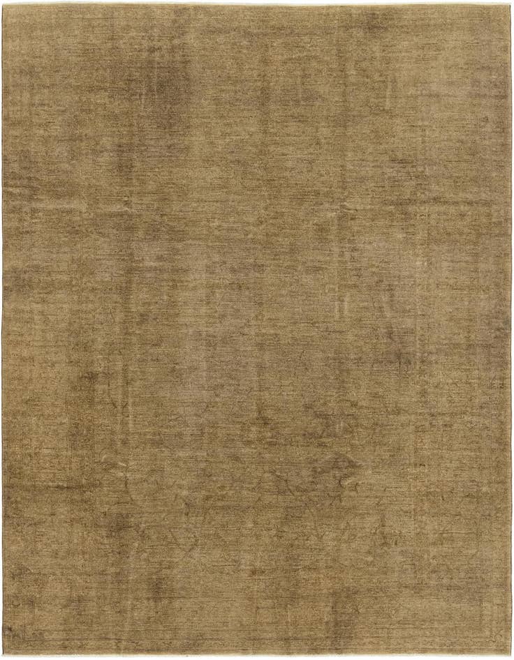 Detail image of 6' 6 x 9' 9 Hand Knotted Over-Dyed Ziegler Rug