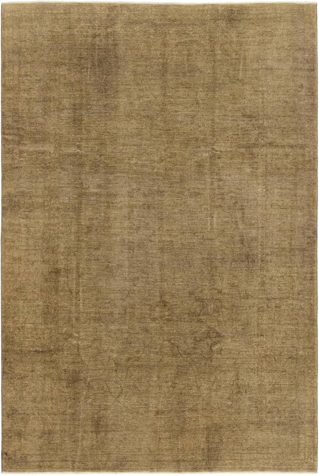 Detailfoto van 200cm x 295cm Handgeknoopt Overgeverfd Ziegler Vloerkleed