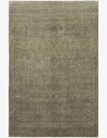 6' 1 x 9' 3 Hand Knotted Over-Dyed Ziegler Wool Rug