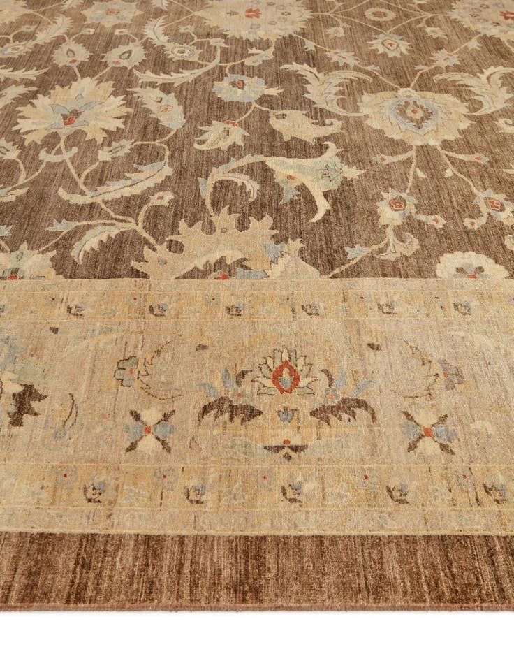 Detail image of 16' 10 x 21' 4  Hand Knotted Peshawar Ziegler Rug