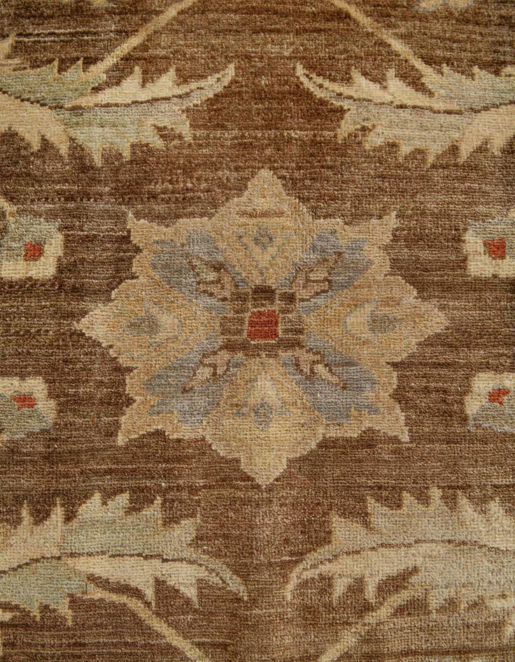 Detail image of 16' 10 x 21' 4 Hand Knotted Peshawar Ziegler Rug