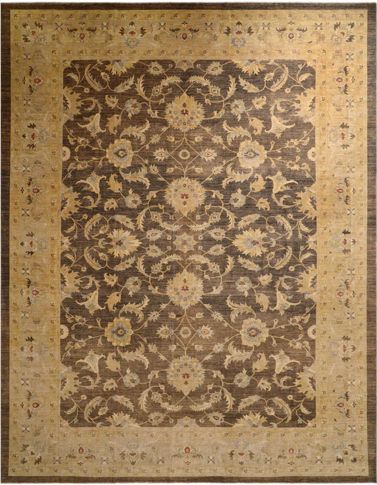 Detail image of 16' 10 x 21' 4 Hand Knotted Peshawar Ziegler Rug