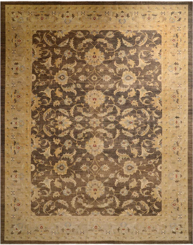 Detail image of 16' 10 x 21' 4 Hand Knotted Peshawar Ziegler Rug