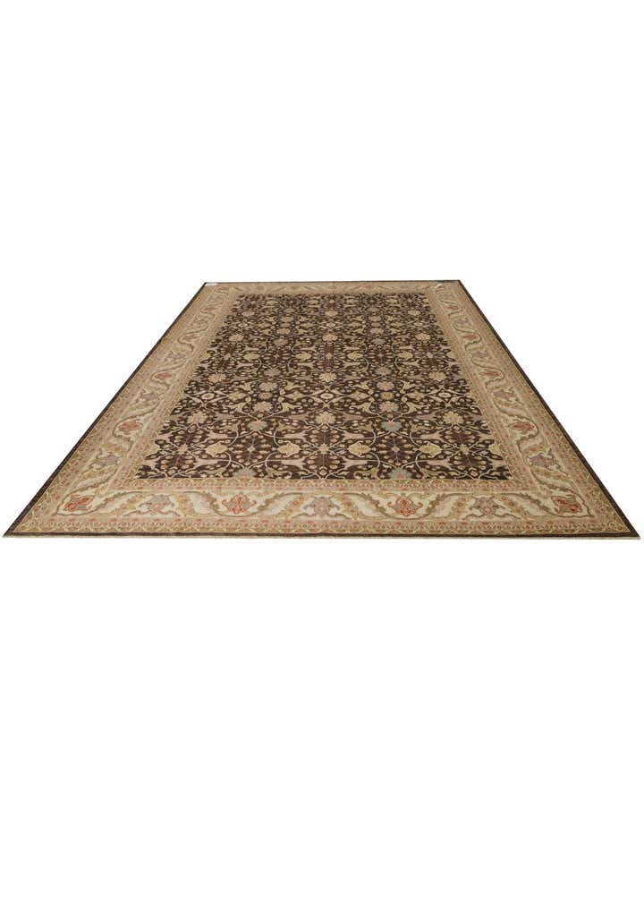 12' 11 x 17' 2 Hand Knotted Peshawar Ziegler Wool Rug