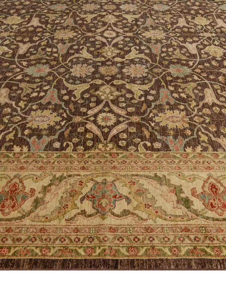Detail image of 12' 11 x 17' 2 Hand Knotted Peshawar Ziegler Wool Rug