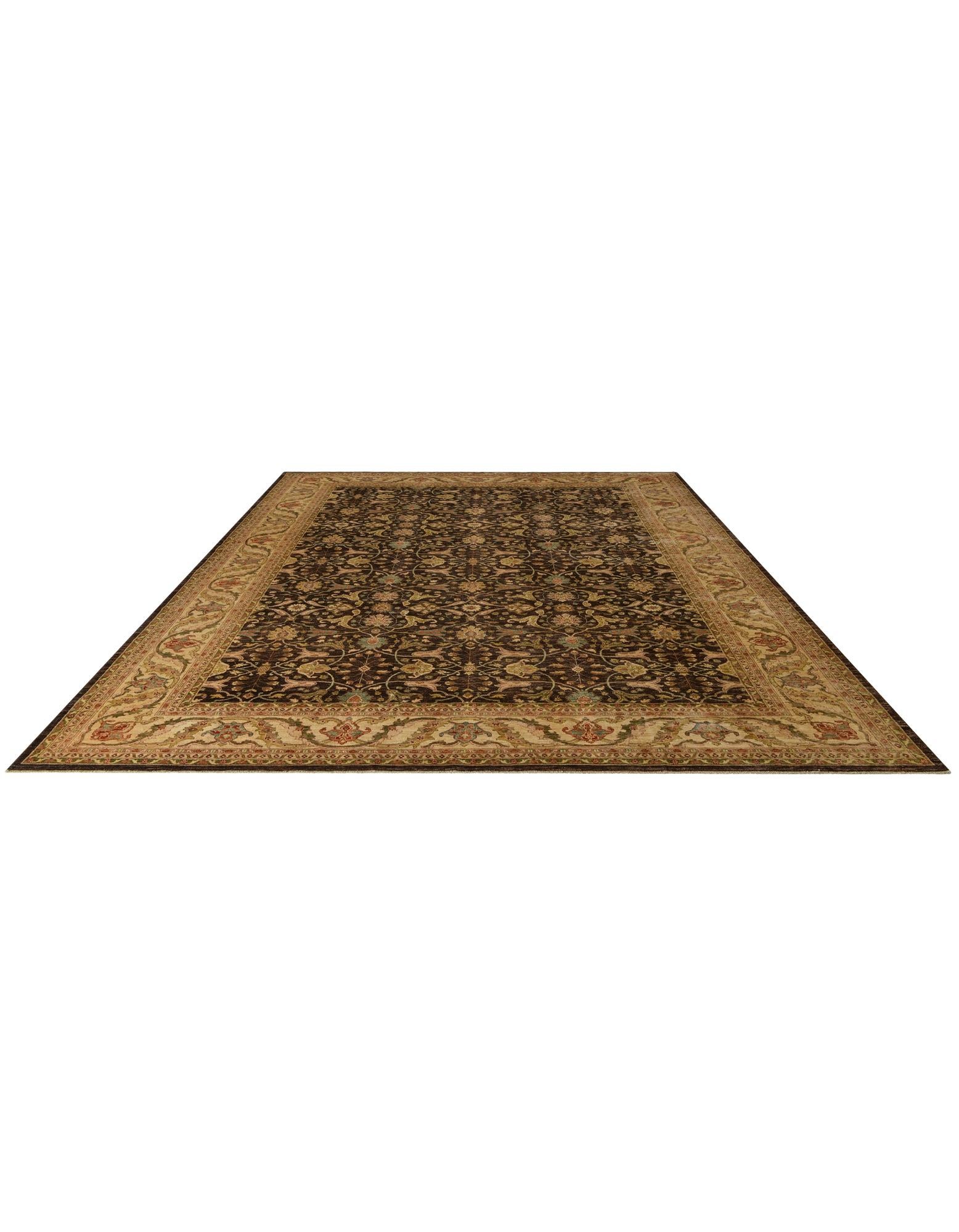 12' 11 x 17' 2 Hand Knotted Peshawar Ziegler Wool Rug