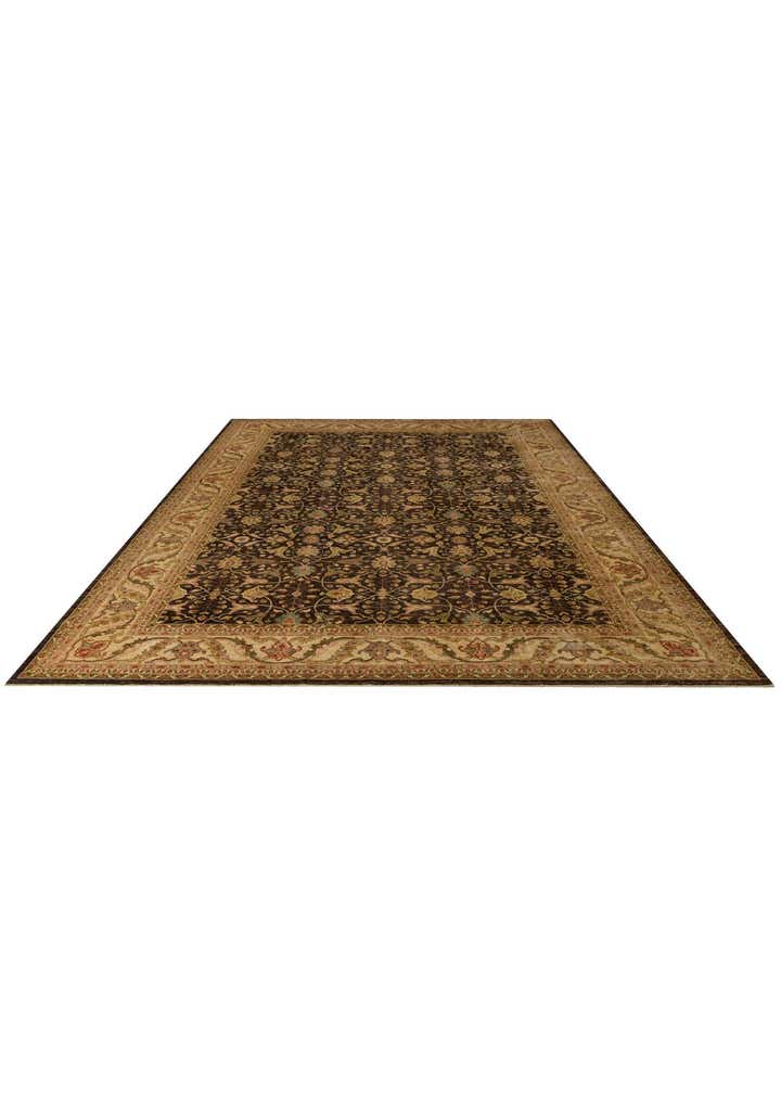 12' 11 x 17' 2 Hand Knotted Peshawar Ziegler Wool Rug