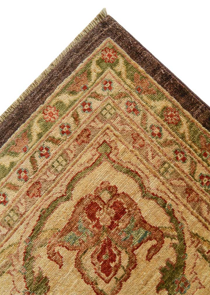 12' 11 x 17' 2 Hand Knotted Peshawar Ziegler Wool Rug