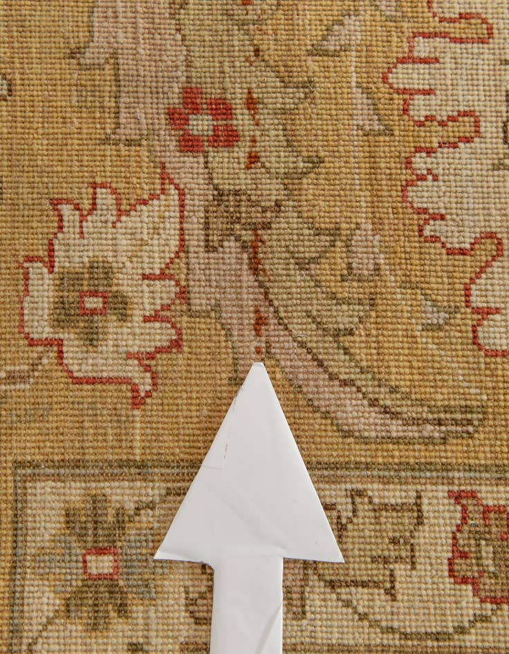 Detail image of 12' 6 x 18' 4 Hand Knotted Peshawar Ziegler Wool Rug