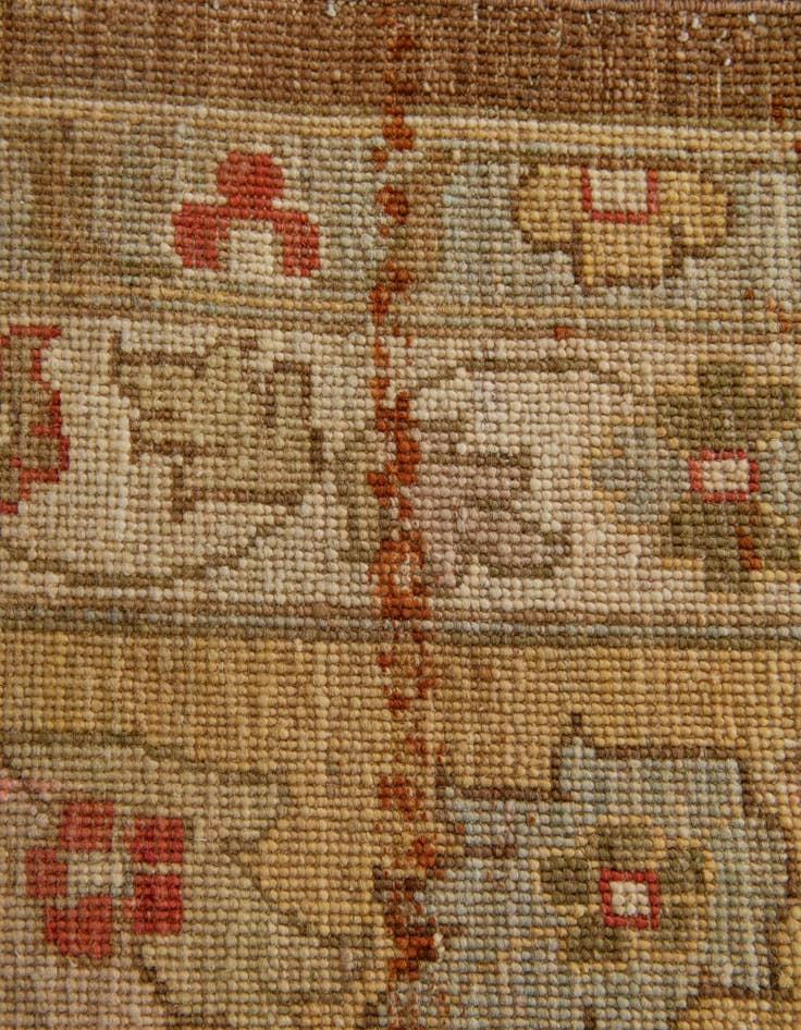 Detail image of 12' 6 x 18' 4 Hand Knotted Peshawar Ziegler Wool Rug