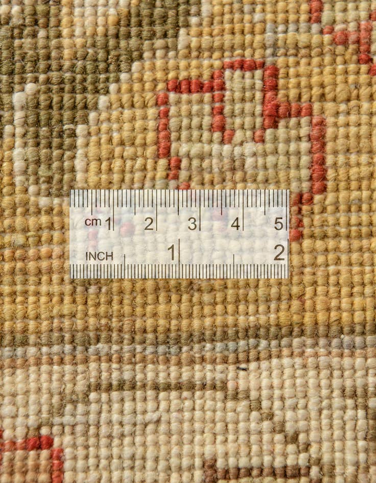 Detail image of 12' 6 x 18' 4 Hand Knotted Peshawar Ziegler Wool Rug