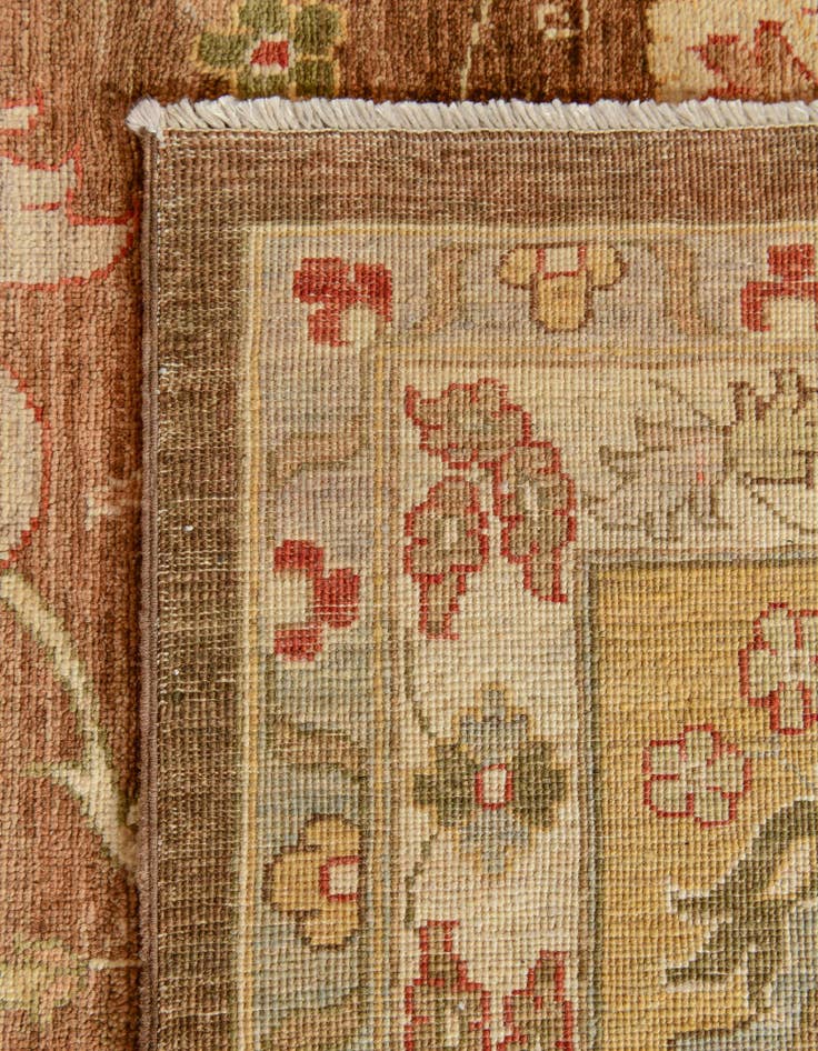 Detail image of 12' 6 x 18' 4 Hand Knotted Peshawar Ziegler Wool Rug