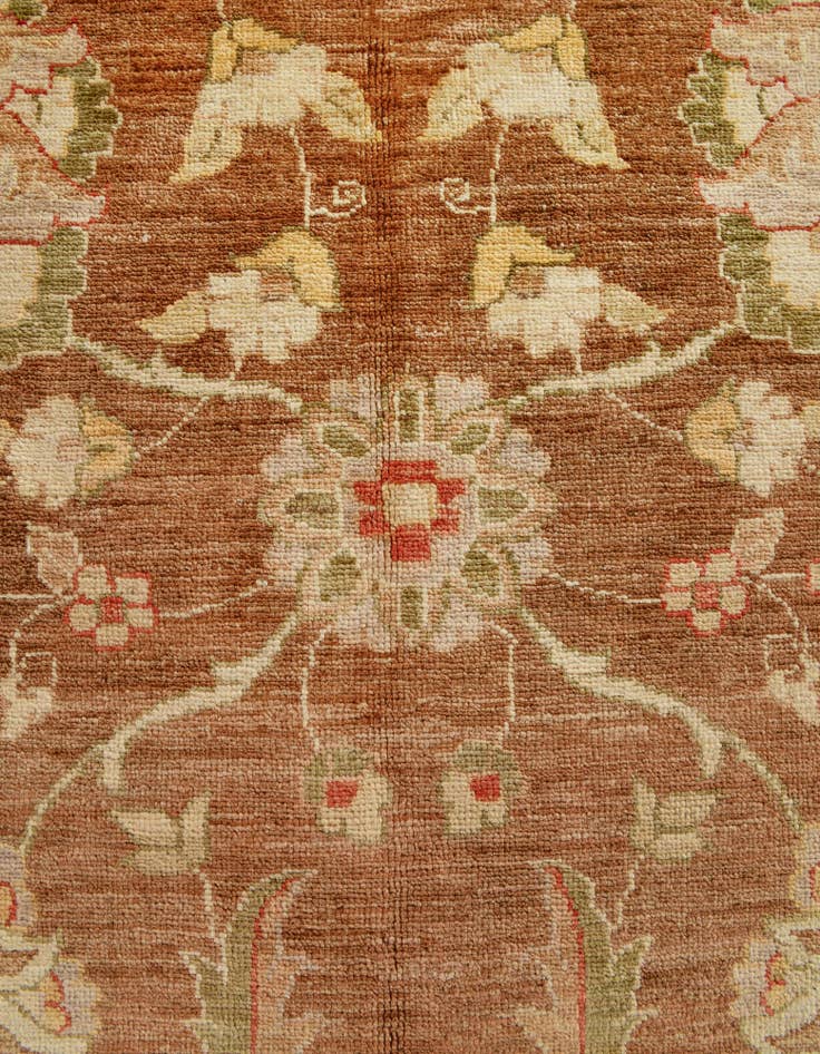 Detail image of 12' 6 x 18' 4 Hand Knotted Peshawar Ziegler Wool Rug