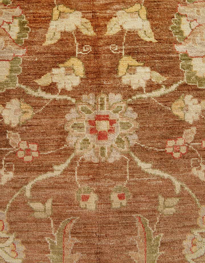 12' 6 x 18' 4 Hand Knotted Peshawar Ziegler Wool Rug