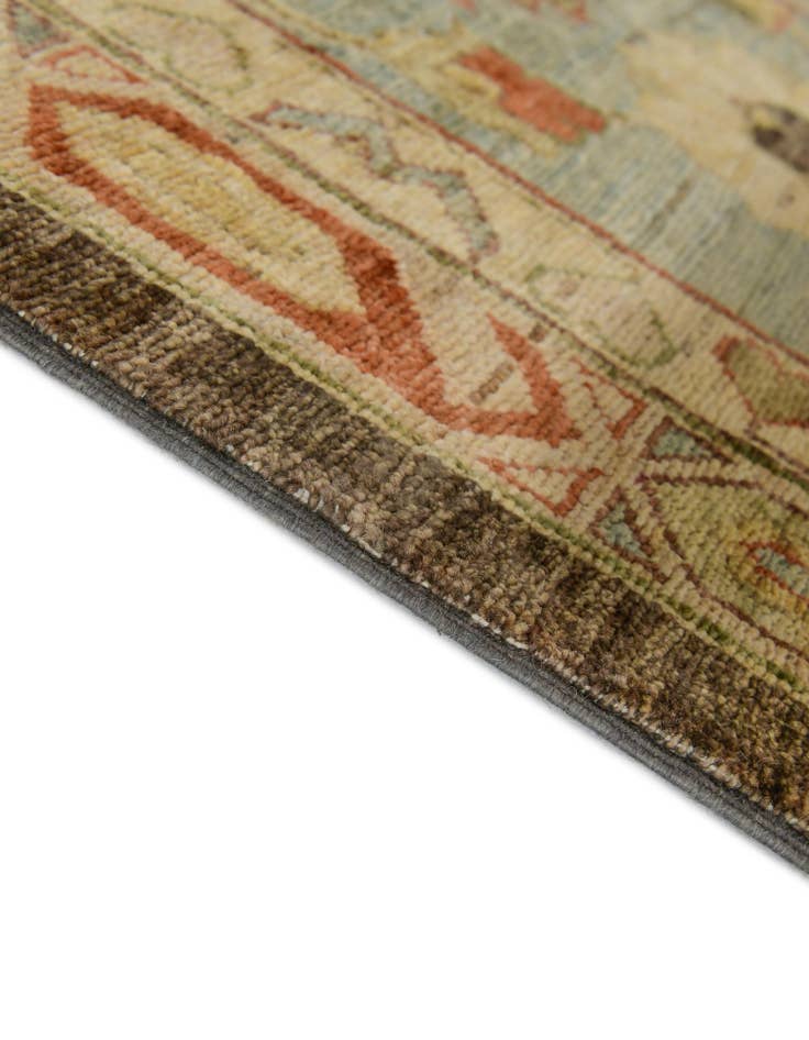 Detail image of 14' 1 x 18' 2 Hand Knotted Peshawar Ziegler Wool Rug