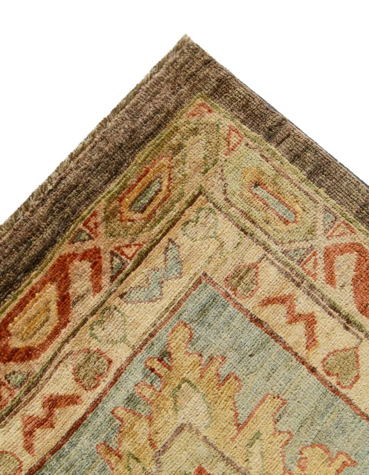 Detail image of 14' 1 x 18' 2 Hand Knotted Peshawar Ziegler Wool Rug
