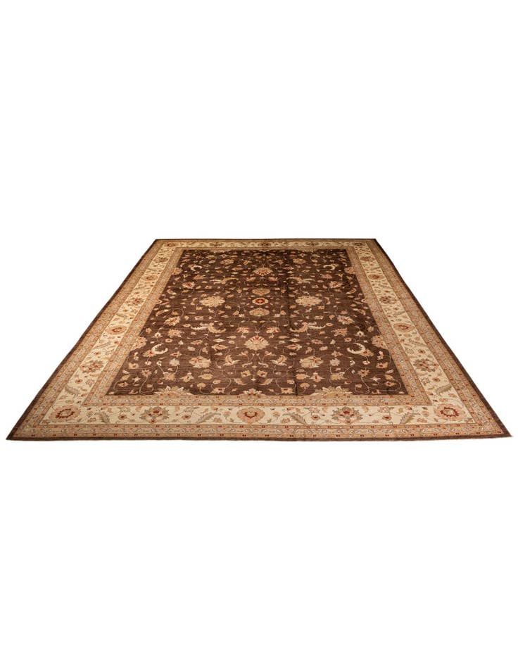Detail image of 13' 5 x 17' 10 Hand Knotted Peshawar Ziegler Wool Rug