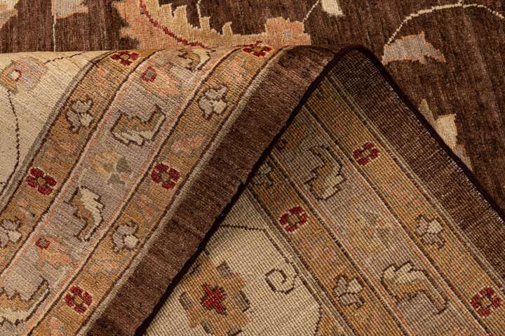 13' 5 x 17' 10 Hand Knotted Peshawar Ziegler Wool Rug