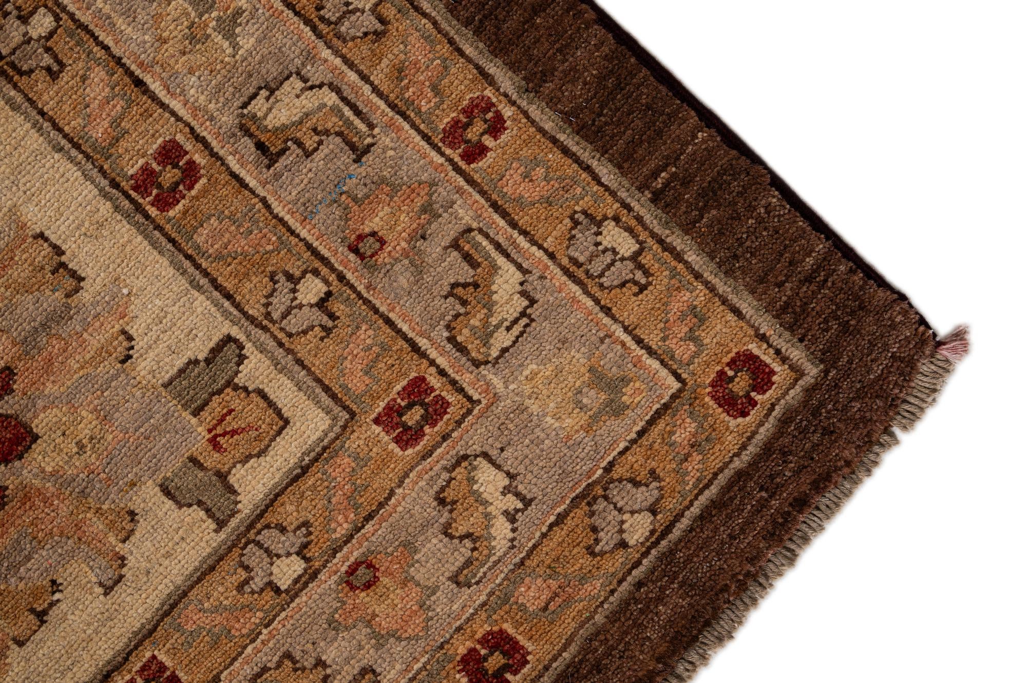 13' 5 x 17' 10 Hand Knotted Peshawar Ziegler Wool Rug