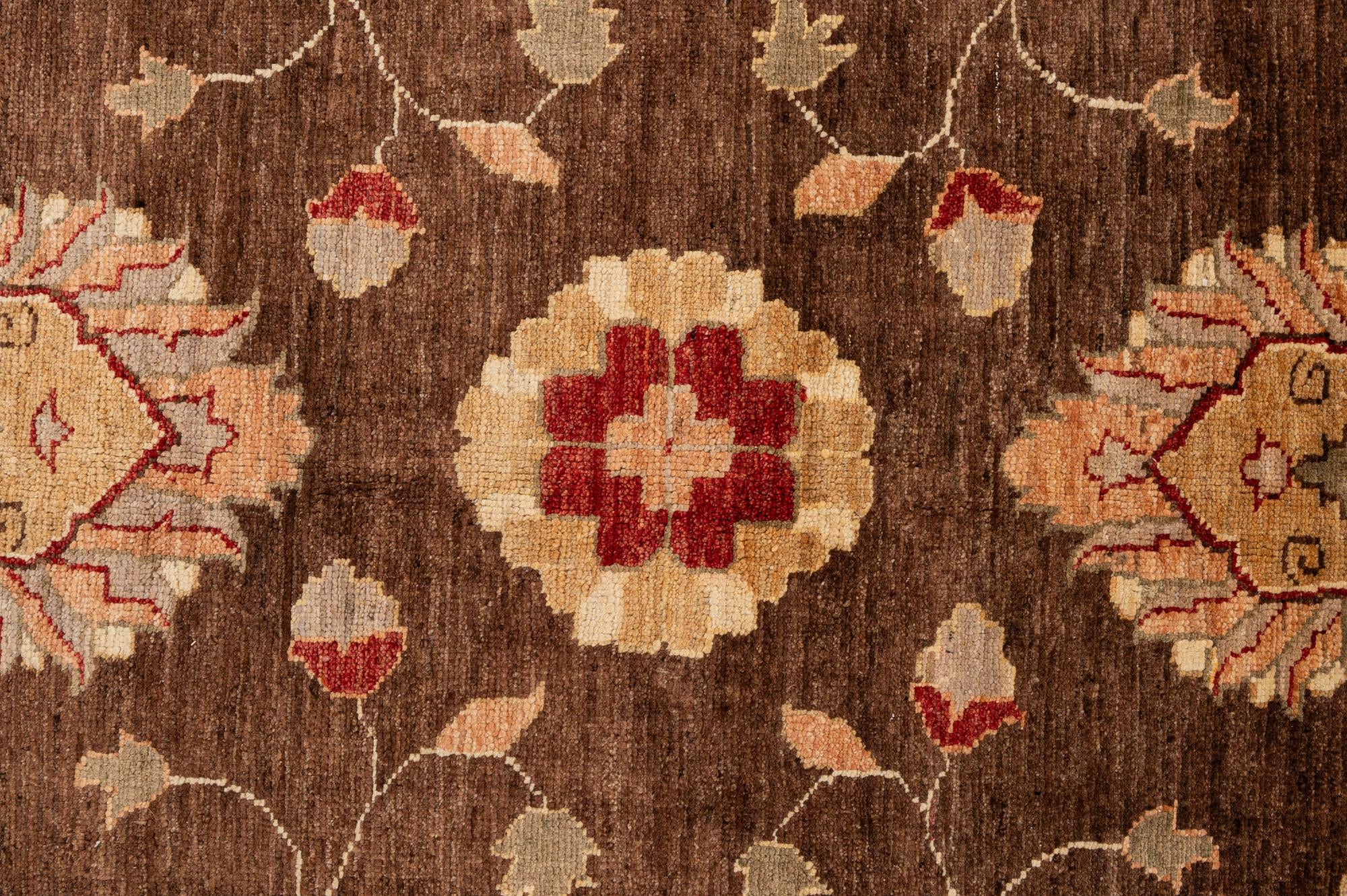 13' 5 x 17' 10 Hand Knotted Peshawar Ziegler Wool Rug