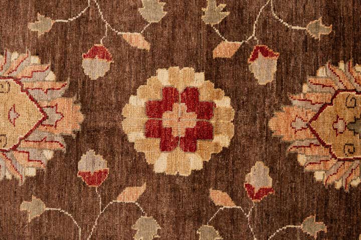 13' 5 x 17' 10 Hand Knotted Peshawar Ziegler Wool Rug