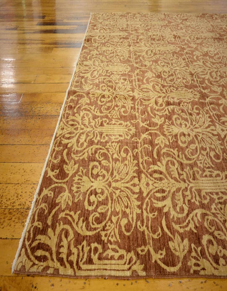Detail image of 6' 11 x 9' 6  Hand Knotted Peshawar Ziegler Oriental Rug