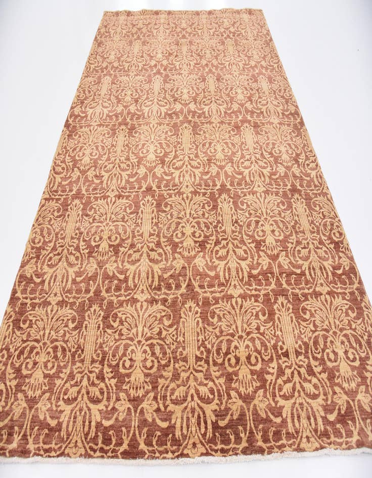 Detail image of 6' 11 x 9' 6  Hand Knotted Peshawar Ziegler Oriental Rug