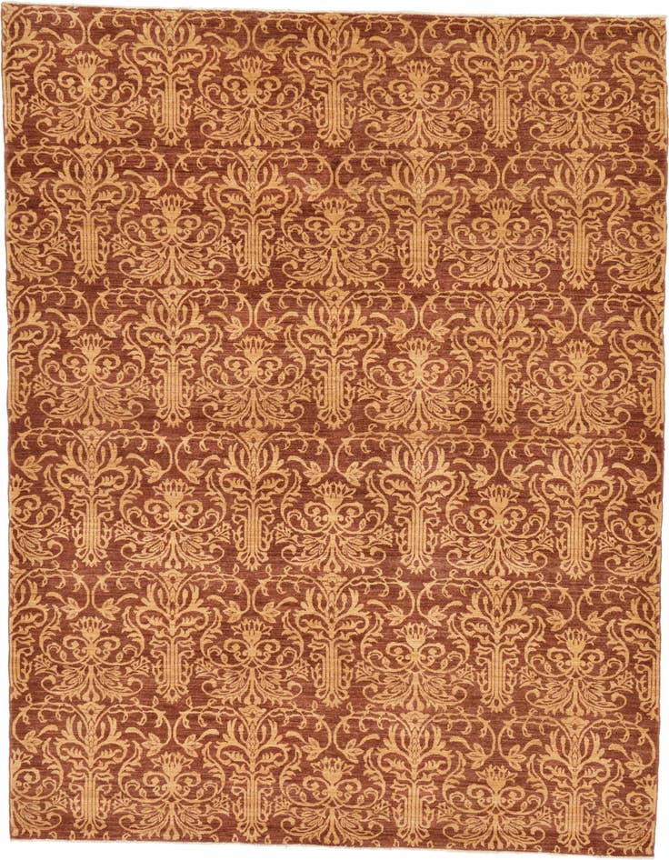 Detail image of 6' 11 x 9' 6 Hand Knotted Peshawar Ziegler Oriental Rug