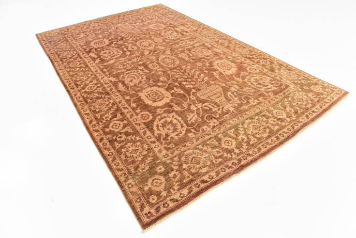 Detail image of 6' 5 x 10' Hand Knotted Peshawar Ziegler Rug