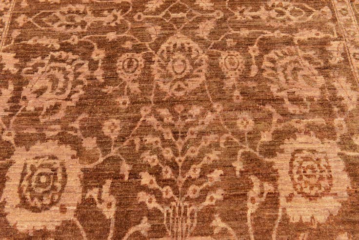 Detail image of 6' 5 x 10' Hand Knotted Peshawar Ziegler Rug