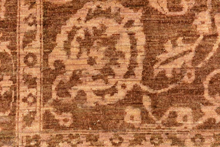 Detail image of 6' 5 x 10' Hand Knotted Peshawar Ziegler Rug