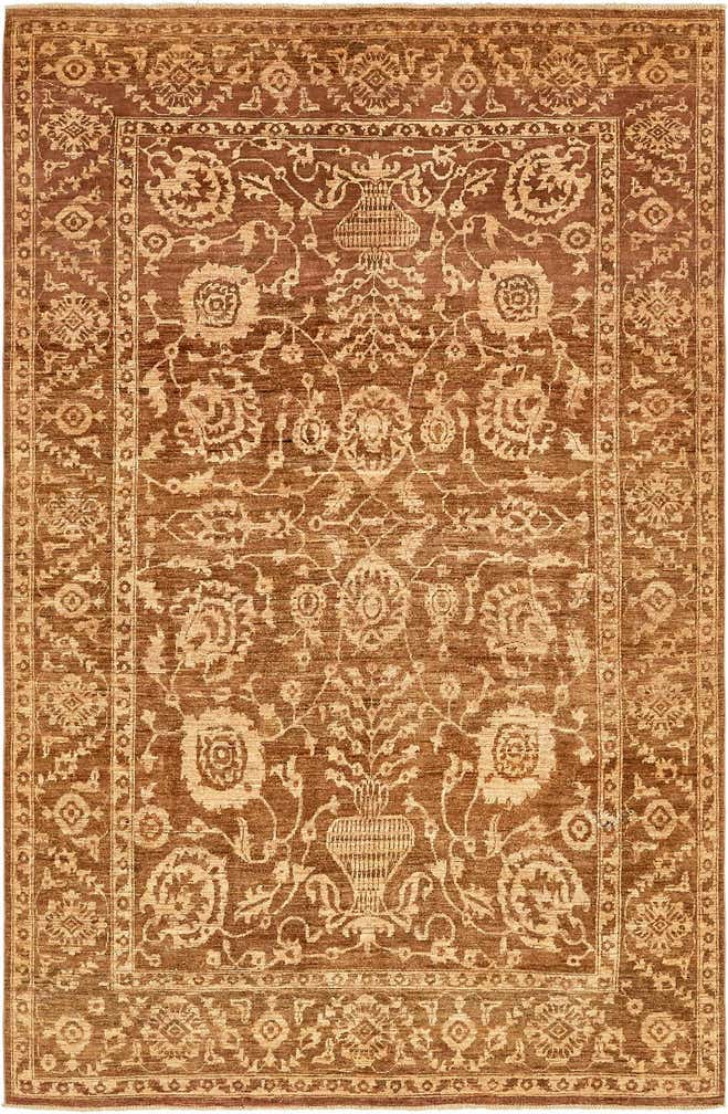6' 5 x 10' Hand Knotted Peshawar Ziegler Rug