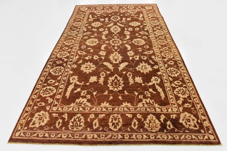Detailansicht von 175cm x 295cm Handgeknüpft Peshawar Ziegler Teppich