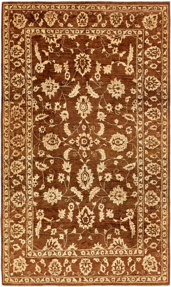 Detailansicht von 175cm x 295cm Handgeknüpft Peshawar Ziegler Teppich