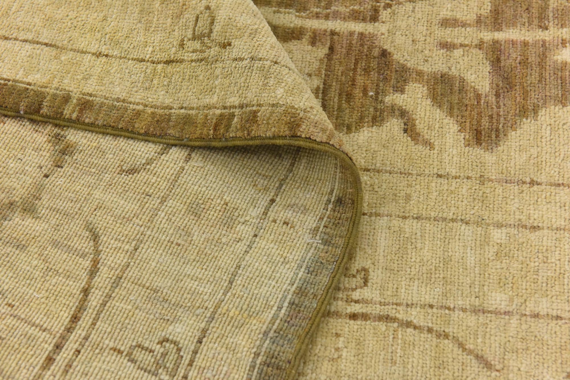 11' 9 x 14' 8 Hand Knotted Peshawar Ziegler Rug