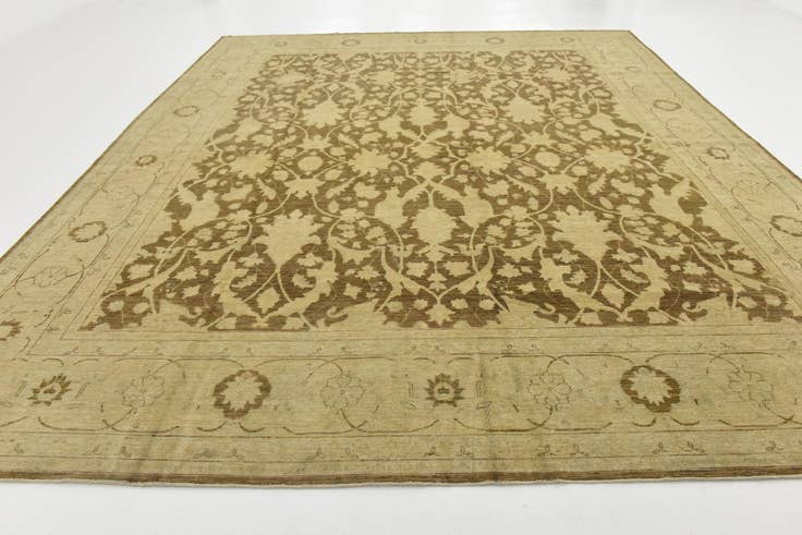 Detail image of 11' 9 x 14' 8 Hand Knotted Peshawar Ziegler Rug