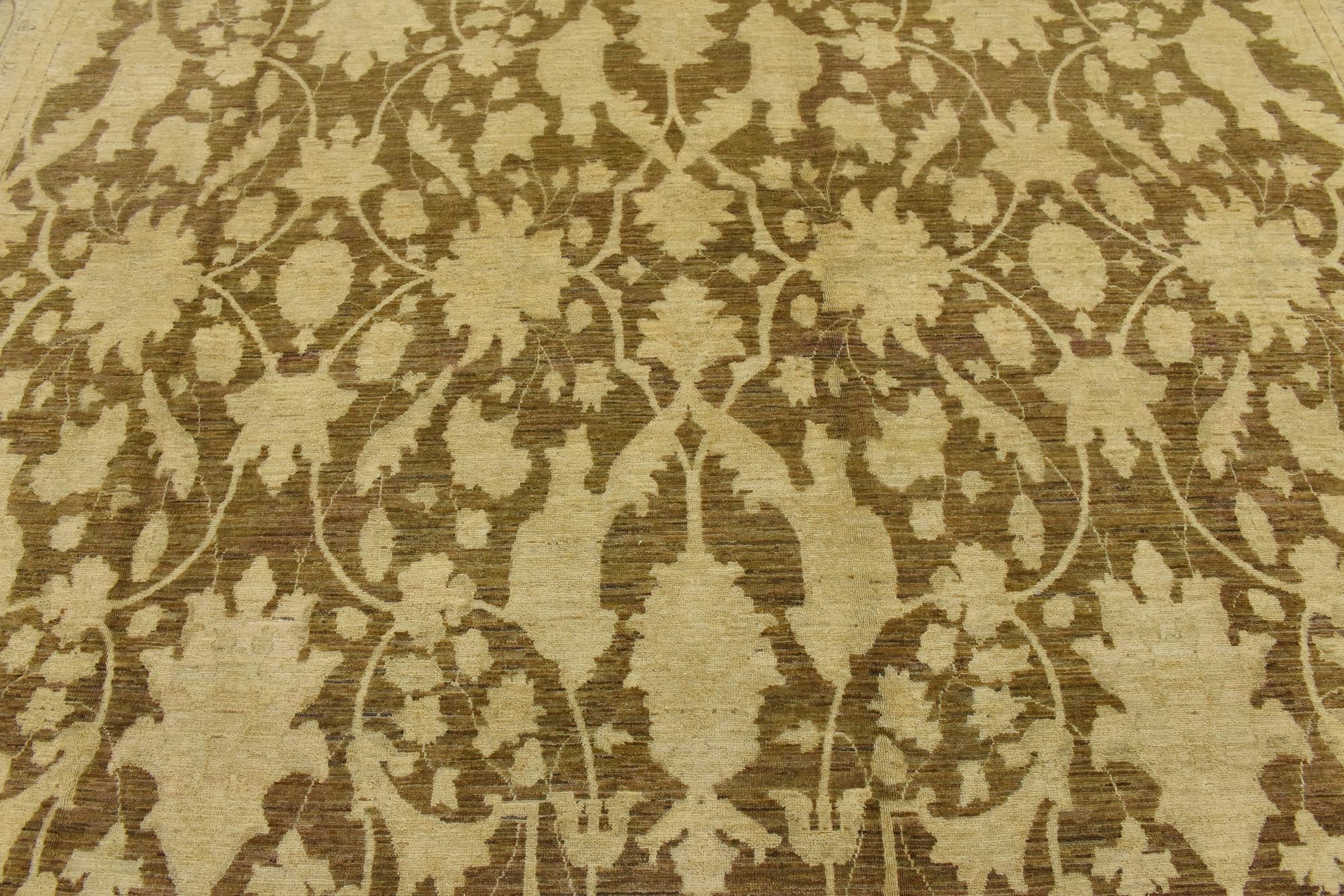 11' 9 x 14' 8 Hand Knotted Peshawar Ziegler Rug