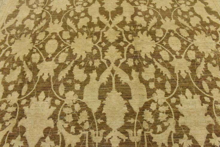 Detail image of 11' 9 x 14' 8 Hand Knotted Peshawar Ziegler Rug