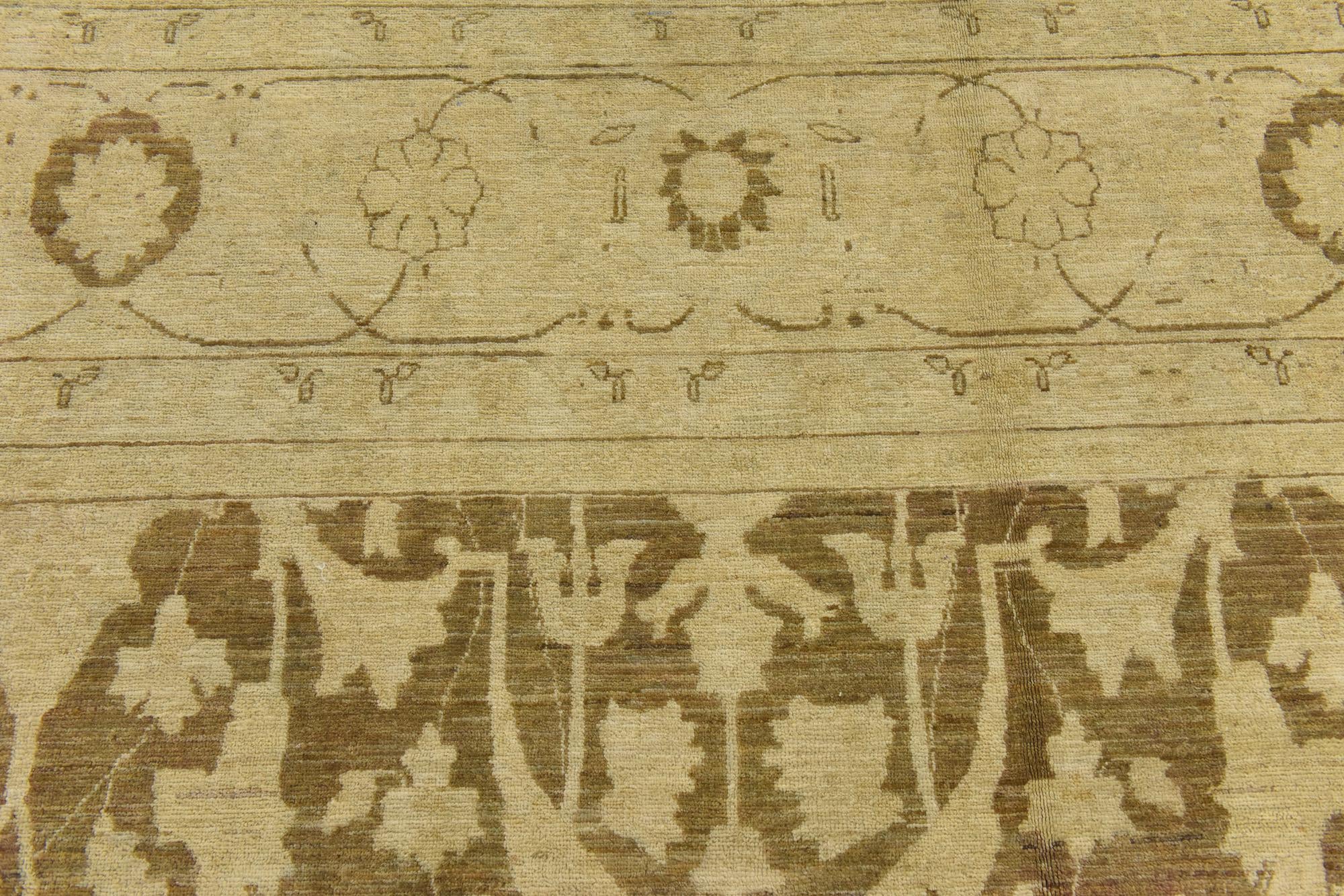 11' 9 x 14' 8 Hand Knotted Peshawar Ziegler Rug
