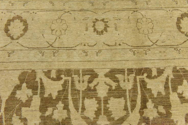 Detail image of 11' 9 x 14' 8 Hand Knotted Peshawar Ziegler Rug