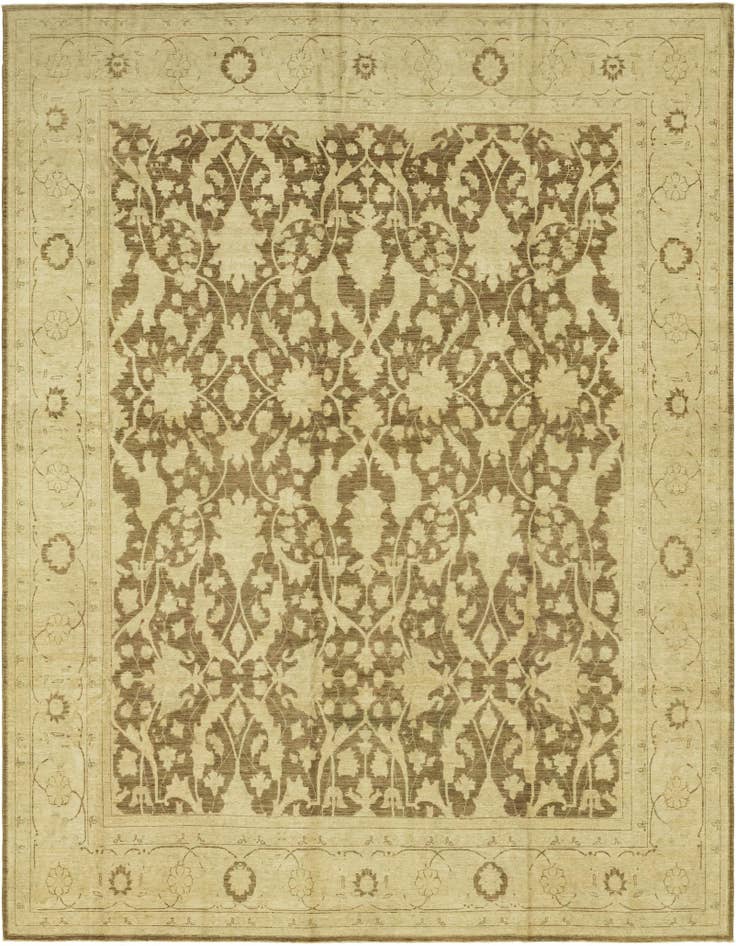 Detail image of 11' 9 x 14' 8 Hand Knotted Peshawar Ziegler Rug