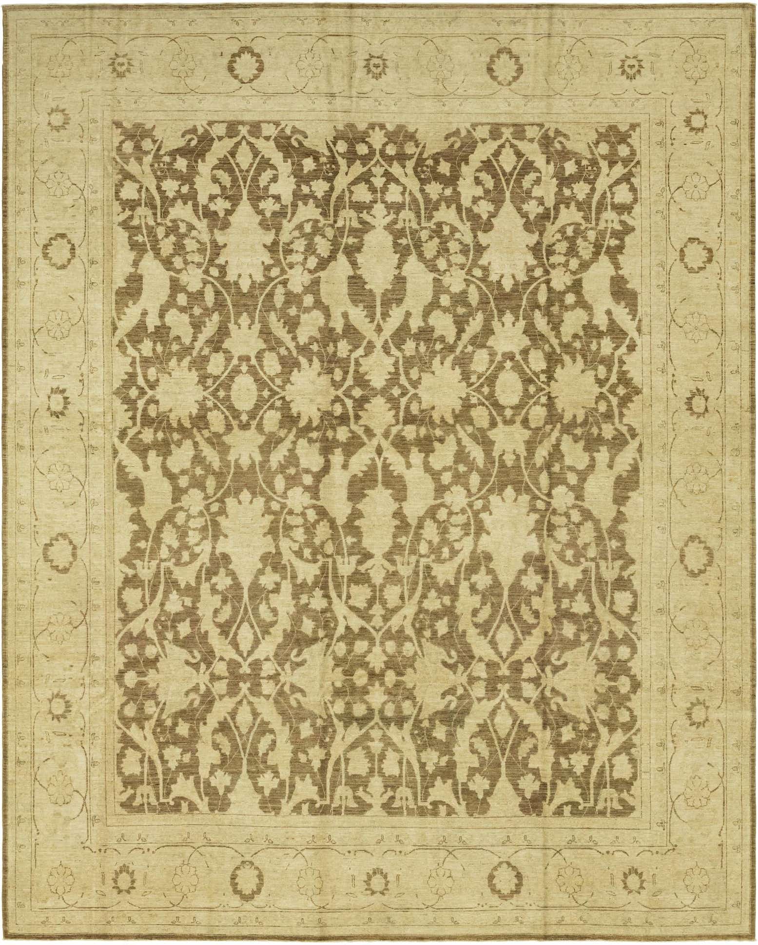 11' 9 x 14' 8 Hand Knotted Peshawar Ziegler Rug