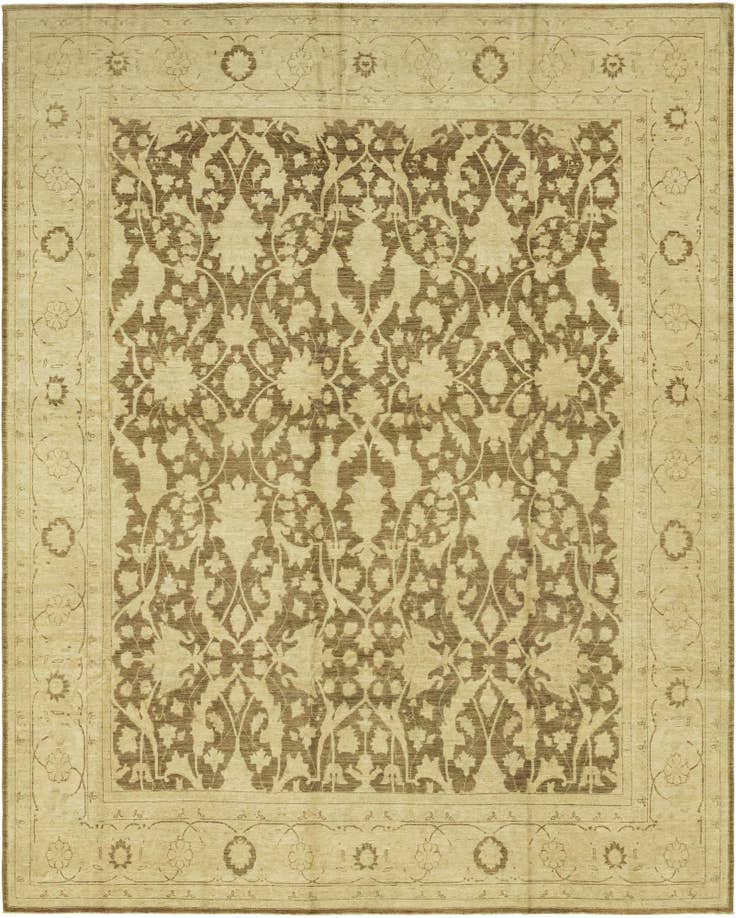 Detail image of 11' 9 x 14' 8 Hand Knotted Peshawar Ziegler Rug